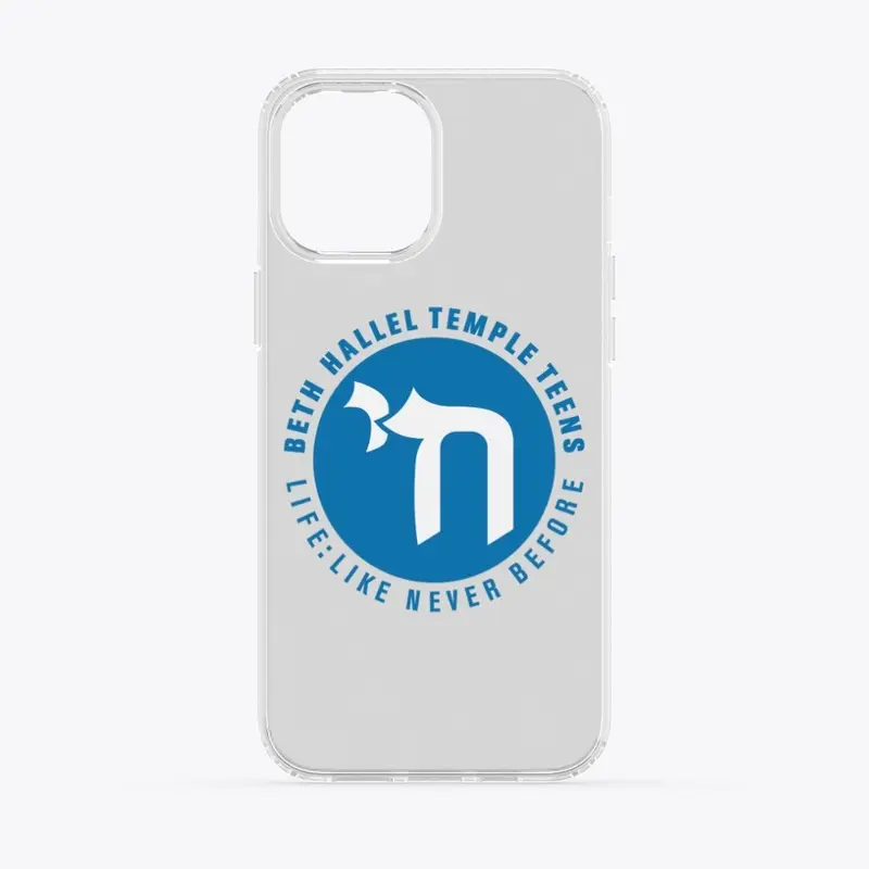 Temple Teen Clear iPhone Case (Blue)