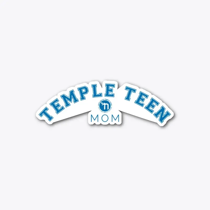 Temple Teen Mom Sticker (Blue)