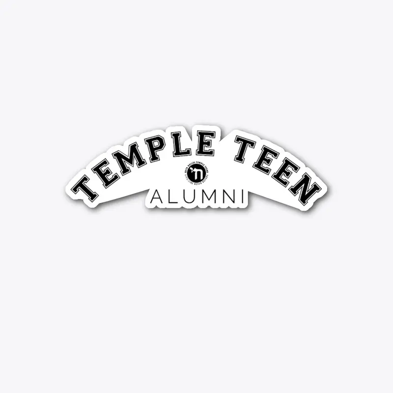 Temple Teen Alumni Sticker (Black)