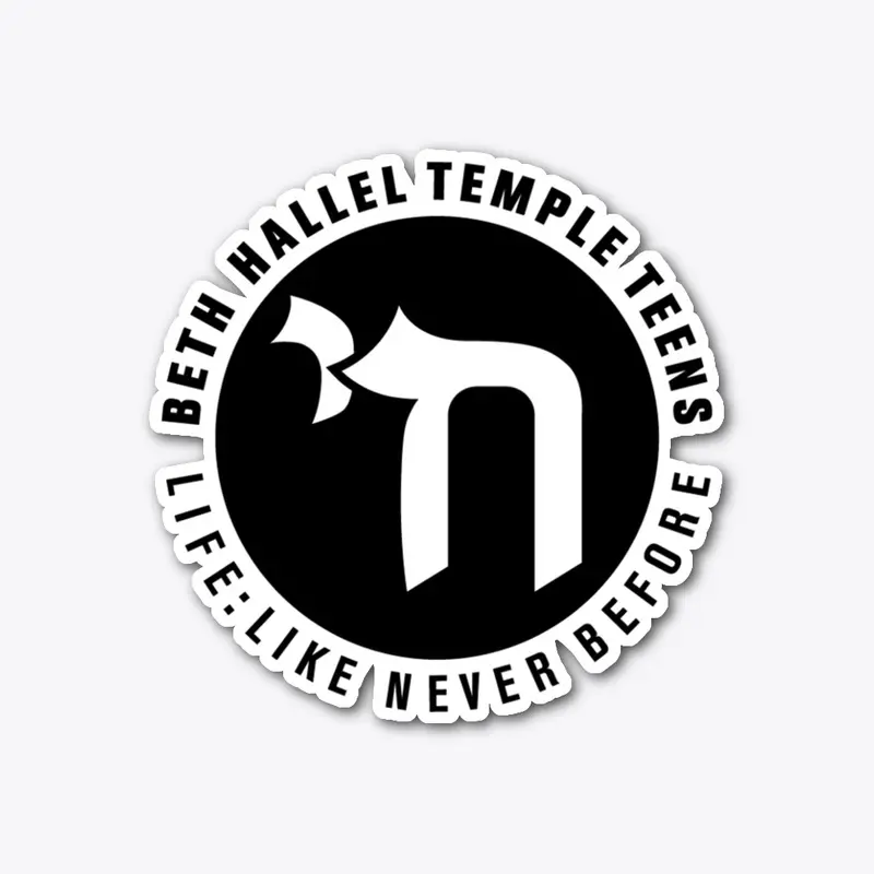 Temple Teen Sticker (Black)