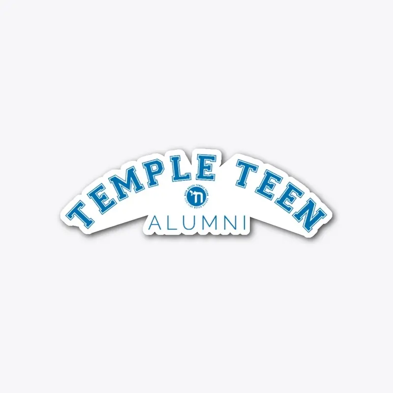 Temple Teen Alumni Sticker (Blue)