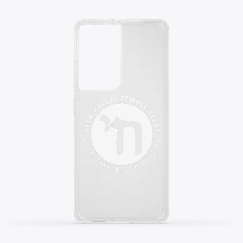 Temple Teen Clear Samsung Case (White)